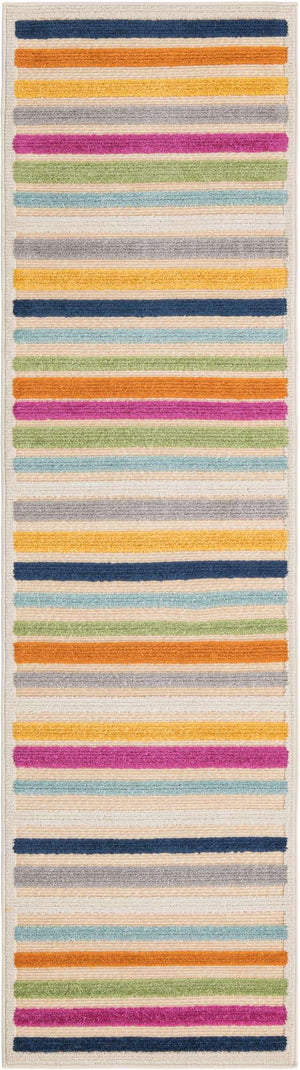 Beige 2' x 8' Aruba Outdoor Runner Area Rug Weather Resistant for Patio, Deck, Terrace, Balcony, Porch for Sale at Rug Engine