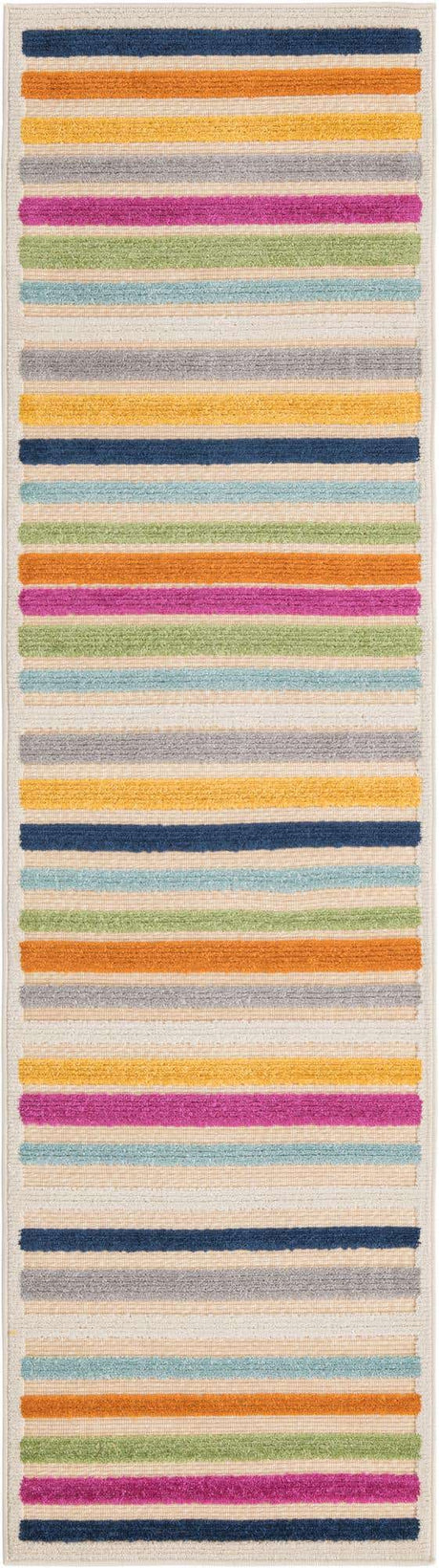 Beige 2' x 8' Aruba Outdoor Runner Area Rug Weather Resistant for Patio, Deck, Terrace, Balcony, Porch for Sale at Rug Engine