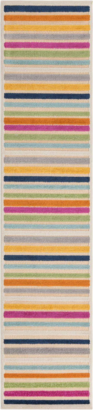 Beige 2' x 10' Aruba Outdoor Runner Area Rug Weather Resistant for Patio, Deck, Terrace, Balcony, Porch for Sale at Rug Engine