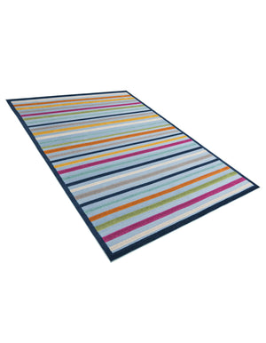 Blue 7' 10 x 10' Aruba Outdoor Rectangle Area Rug Weather Resistant for Patio, Deck, Terrace, Balcony, Porch for Sale at Rug Engine