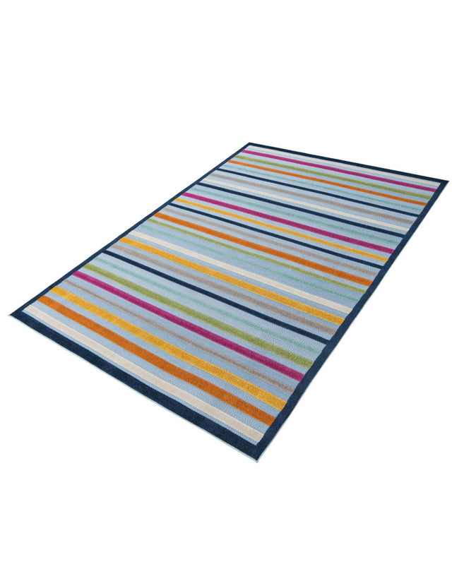 Blue 7' 10 x 10' Aruba Outdoor Rectangle Area Rug Weather Resistant for Patio, Deck, Terrace, Balcony, Porch for Sale at Rug Engine