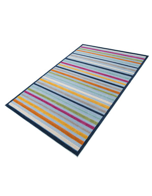 Blue 7' x 10' Aruba Outdoor Rectangle Area Rug Weather Resistant for Patio, Deck, Terrace, Balcony, Porch for Sale at Rug Engine