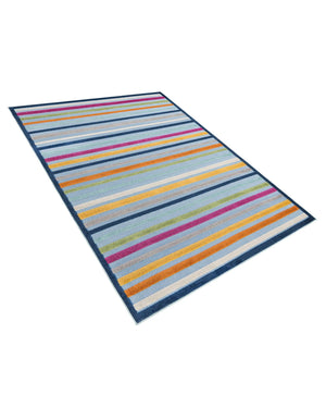 Blue 6' x 9' Aruba Outdoor Rectangle Area Rug Weather Resistant for Patio, Deck, Terrace, Balcony, Porch for Sale at Rug Engine
