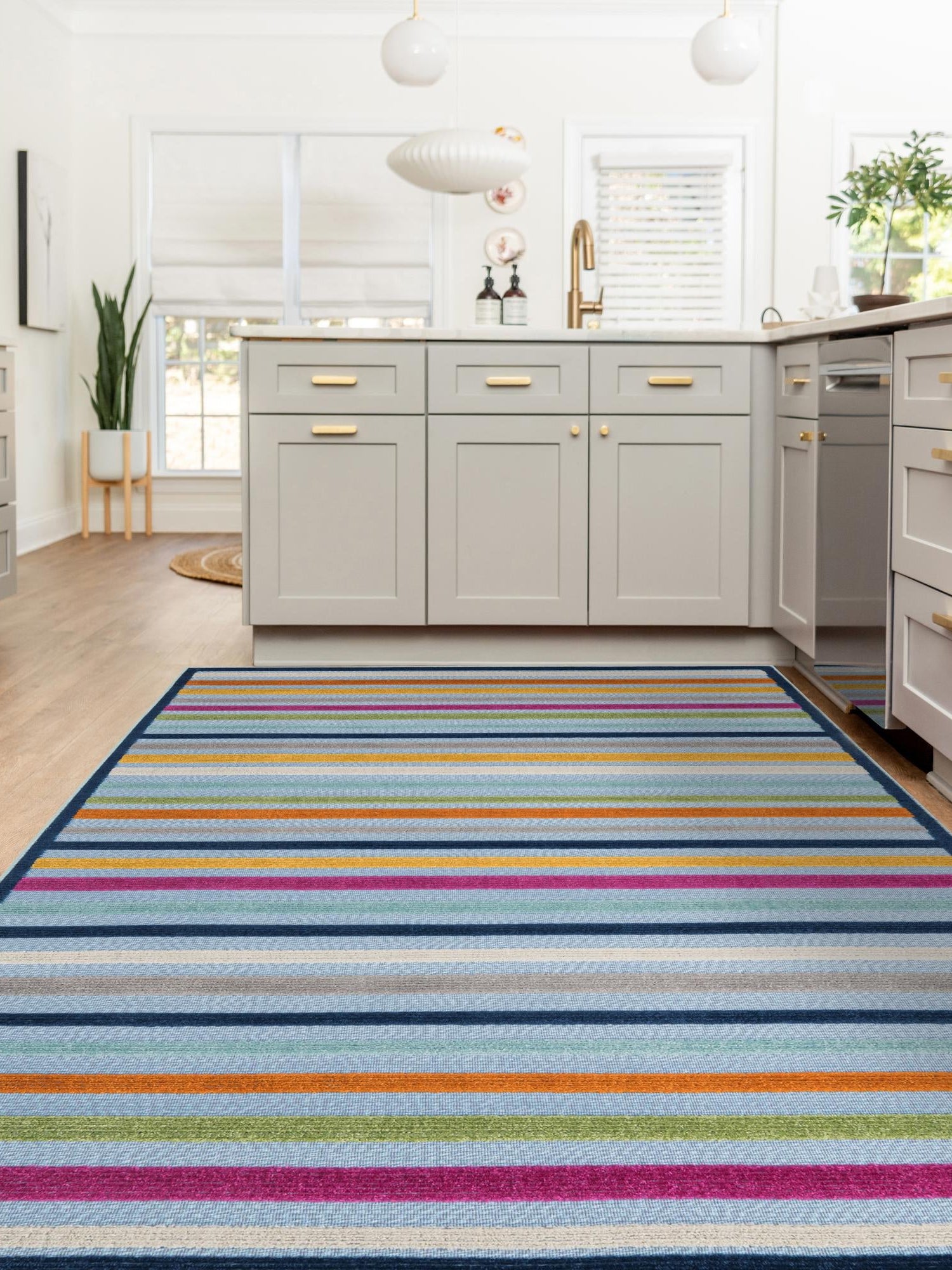 Blue 4' x 6' Aruba Outdoor Rectangle Area Rug Weather Resistant for Patio, Deck, Terrace, Balcony, Porch for Sale at Rug Engine