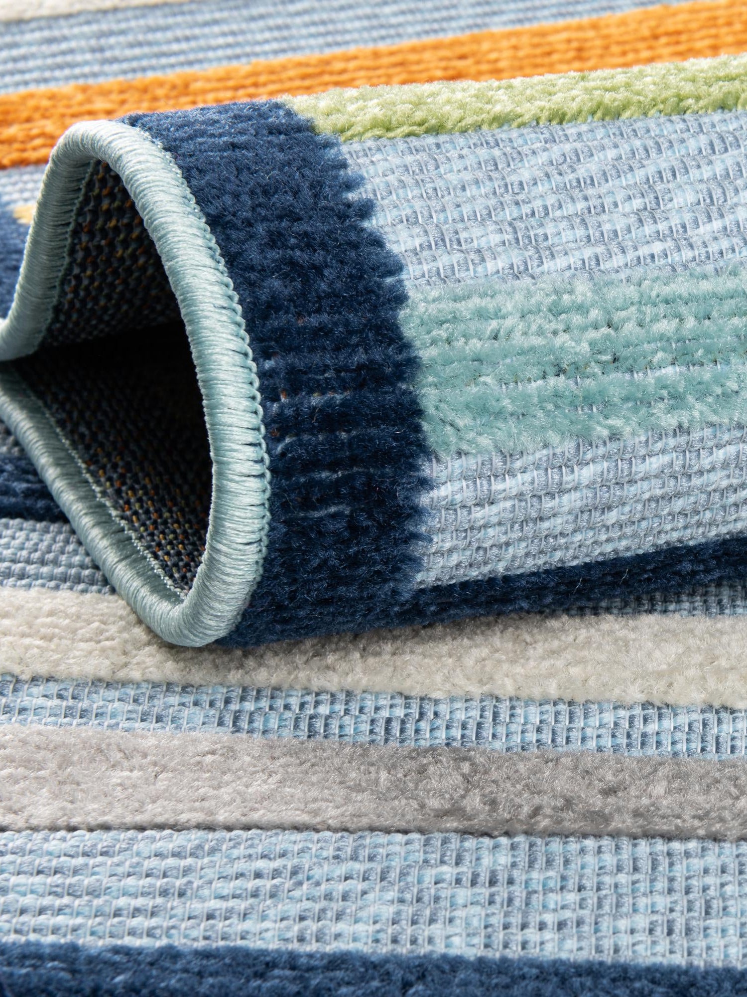Blue 2' x 3' Aruba Outdoor Rectangle Area Rug Weather Resistant for Patio, Deck, Terrace, Balcony, Porch for Sale at Rug Engine