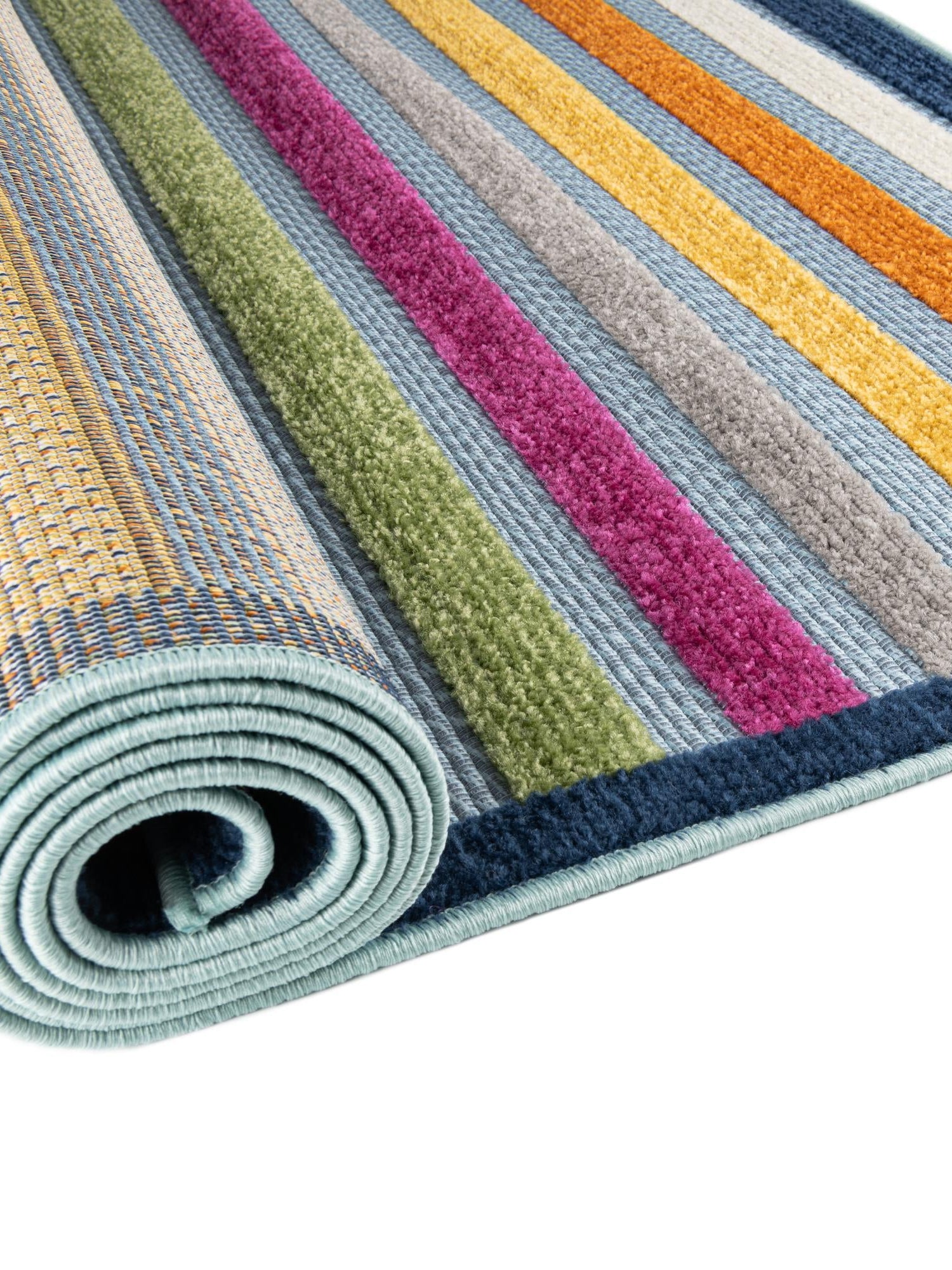 Blue 4' x 6' Aruba Outdoor Rectangle Area Rug Weather Resistant for Patio, Deck, Terrace, Balcony, Porch for Sale at Rug Engine