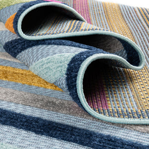 Blue 7' 10 x 10' Aruba Outdoor Rectangle Area Rug Weather Resistant for Patio, Deck, Terrace, Balcony, Porch for Sale at Rug Engine