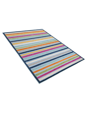 Blue 4' x 6' Aruba Outdoor Rectangle Area Rug Weather Resistant for Patio, Deck, Terrace, Balcony, Porch for Sale at Rug Engine