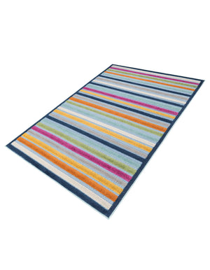 Blue 4' x 6' Aruba Outdoor Rectangle Area Rug Weather Resistant for Patio, Deck, Terrace, Balcony, Porch for Sale at Rug Engine