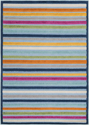 Blue 4' x 6' Aruba Outdoor Rectangle Area Rug Weather Resistant for Patio, Deck, Terrace, Balcony, Porch for Sale at Rug Engine