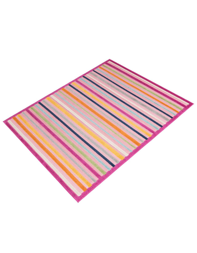 Pink 6' x 9' Aruba Outdoor Rectangle Area Rug Weather Resistant for Patio, Deck, Terrace, Balcony, Porch for Sale at Rug Engine