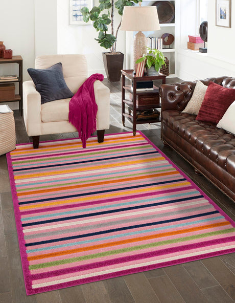 Pink 2' x 3' Aruba Outdoor Rectangle Area Rug Weather Resistant for Patio, Deck, Terrace, Balcony, Porch for Sale at Rug Engine