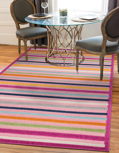 Pink 2' x 3' Aruba Outdoor Rectangle Area Rug Weather Resistant for Patio, Deck, Terrace, Balcony, Porch for Sale at Rug Engine