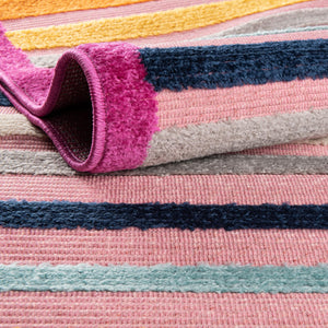 Pink 2' x 3' Aruba Outdoor Rectangle Area Rug Weather Resistant for Patio, Deck, Terrace, Balcony, Porch for Sale at Rug Engine