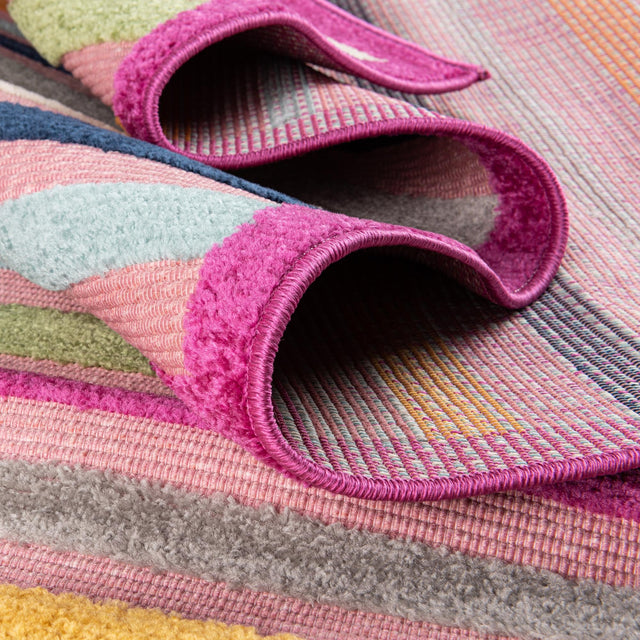 Pink 2' x 3' Aruba Outdoor Rectangle Area Rug Weather Resistant for Patio, Deck, Terrace, Balcony, Porch for Sale at Rug Engine