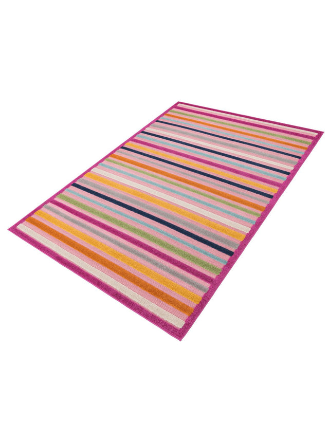 Pink 5' 3 x 8' Aruba Outdoor Rectangle Area Rug Weather Resistant for Patio, Deck, Terrace, Balcony, Porch for Sale at Rug Engine