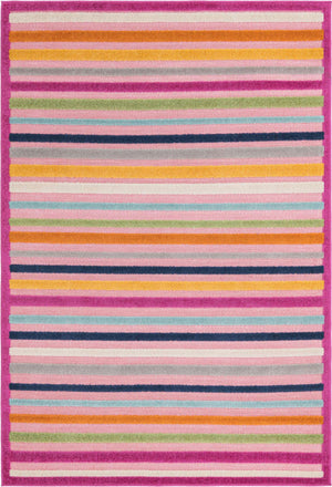 Pink 5' 3 x 8' Aruba Outdoor Rectangle Area Rug Weather Resistant for Patio, Deck, Terrace, Balcony, Porch for Sale at Rug Engine