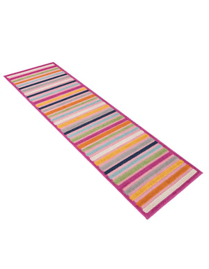 Pink 2' x 8' Aruba Outdoor Runner Area Rug Weather Resistant for Patio, Deck, Terrace, Balcony, Porch for Sale at Rug Engine