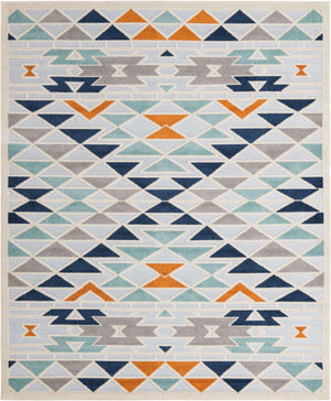 Gray 7' 10 x 10' Aruba Outdoor Rectangle Area Rug Weather Resistant for Patio, Deck, Terrace, Balcony, Porch for Sale at Rug Engine