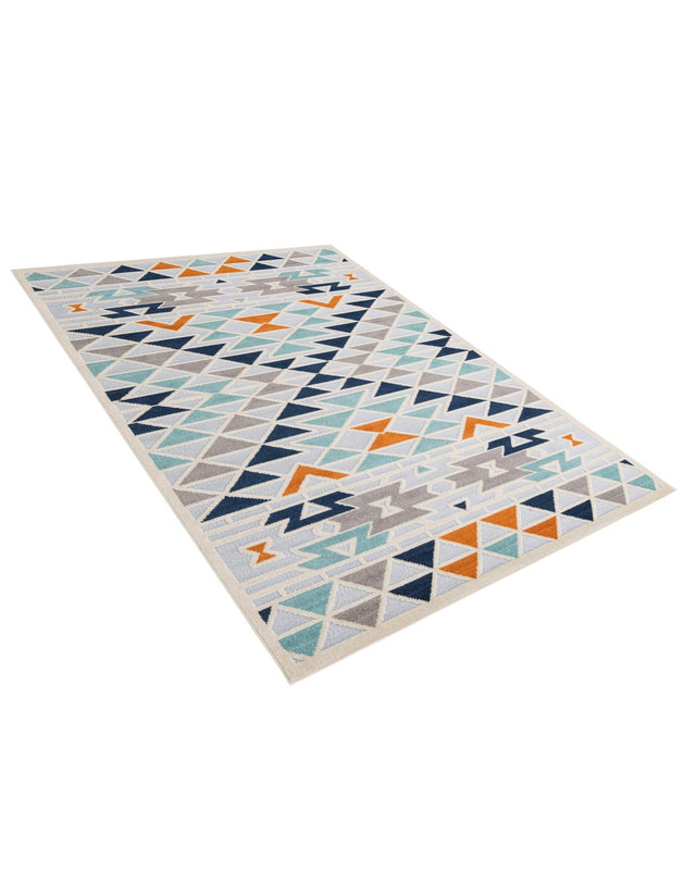 Gray 7' x 10' Aruba Outdoor Rectangle Area Rug Weather Resistant for Patio, Deck, Terrace, Balcony, Porch for Sale at Rug Engine