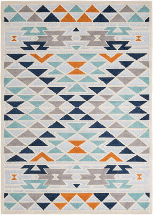 Gray 6' x 9' Aruba Outdoor Rectangle Area Rug Weather Resistant for Patio, Deck, Terrace, Balcony, Porch for Sale at Rug Engine