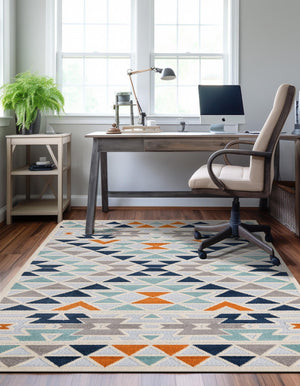 Gray 4' x 6' Aruba Outdoor Rectangle Area Rug Weather Resistant for Patio, Deck, Terrace, Balcony, Porch for Sale at Rug Engine