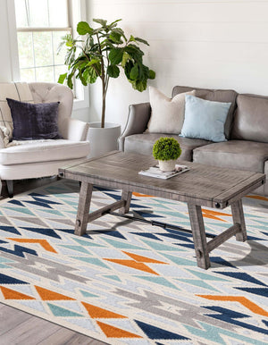 Gray 4' x 6' Aruba Outdoor Rectangle Area Rug Weather Resistant for Patio, Deck, Terrace, Balcony, Porch for Sale at Rug Engine