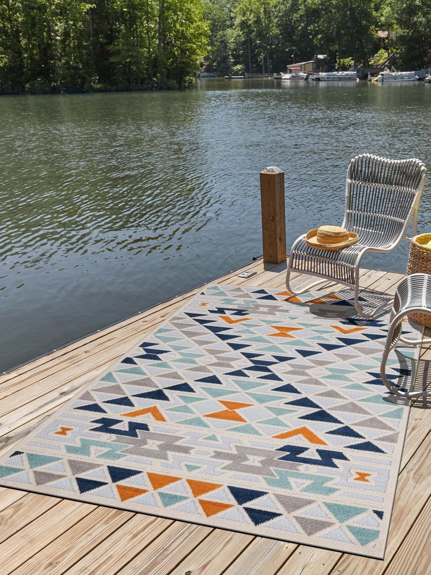 Gray 9' x 12' Aruba Outdoor Rectangle Area Rug Weather Resistant for Patio, Deck, Terrace, Balcony, Porch for Sale at Rug Engine