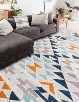 Gray 6' x 9' Aruba Outdoor Rectangle Area Rug Weather Resistant for Patio, Deck, Terrace, Balcony, Porch for Sale at Rug Engine