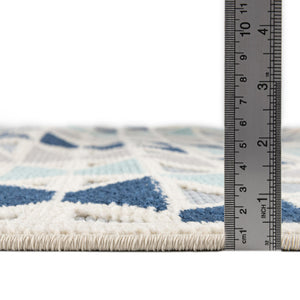Gray 7' x 10' Aruba Outdoor Rectangle Area Rug Weather Resistant for Patio, Deck, Terrace, Balcony, Porch for Sale at Rug Engine