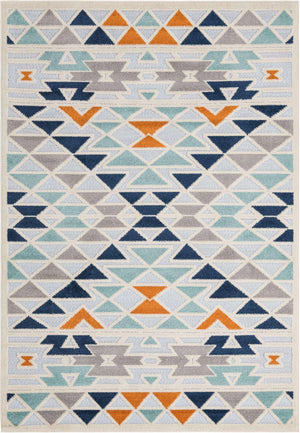 Gray 5' 3 x 8' Aruba Outdoor Rectangle Area Rug Weather Resistant for Patio, Deck, Terrace, Balcony, Porch for Sale at Rug Engine