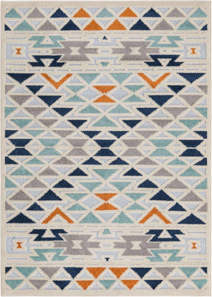 Gray 4' x 6' Aruba Outdoor Rectangle Area Rug Weather Resistant for Patio, Deck, Terrace, Balcony, Porch for Sale at Rug Engine