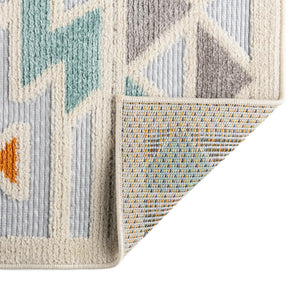 Gray 5' 3 x 5' 3 Aruba Outdoor Square Area Rug Weather Resistant for Patio, Deck, Terrace, Balcony, Porch for Sale at Rug Engine