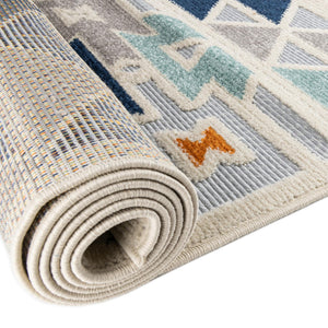 Gray 3' 3 x 3' 3 Aruba Outdoor Round Area Rug Weather Resistant for Patio, Deck, Terrace, Balcony, Porch for Sale at Rug Engine