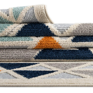 Gray 5' 3 x 5' 3 Aruba Outdoor Round Area Rug Weather Resistant for Patio, Deck, Terrace, Balcony, Porch for Sale at Rug Engine