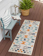Gray 2' x 6' Aruba Outdoor Runner Area Rug Weather Resistant for Patio, Deck, Terrace, Balcony, Porch for Sale at Rug Engine