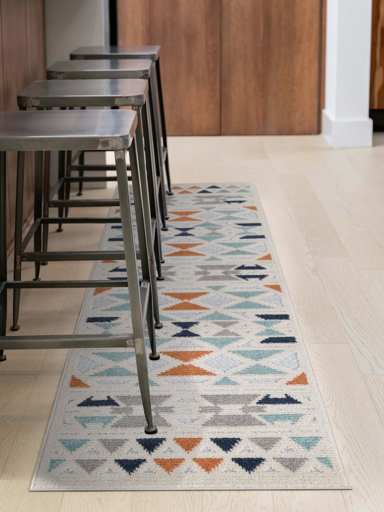 Gray 2' x 8' Aruba Outdoor Runner Area Rug Weather Resistant for Patio, Deck, Terrace, Balcony, Porch for Sale at Rug Engine
