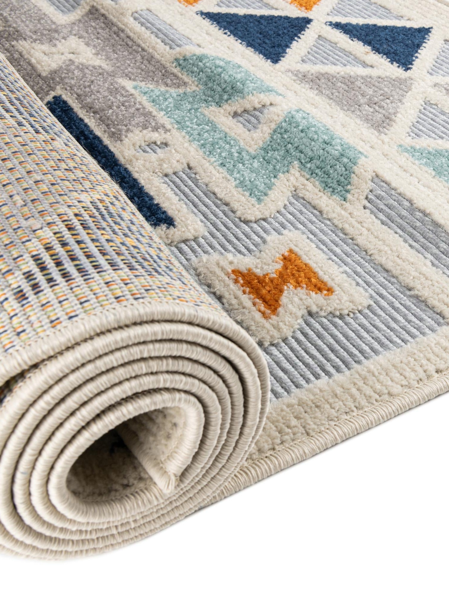 Gray 2' x 8' Aruba Outdoor Runner Area Rug Weather Resistant for Patio, Deck, Terrace, Balcony, Porch for Sale at Rug Engine