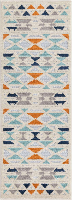 Gray 2' x 6' Aruba Outdoor Runner Area Rug Weather Resistant for Patio, Deck, Terrace, Balcony, Porch for Sale at Rug Engine