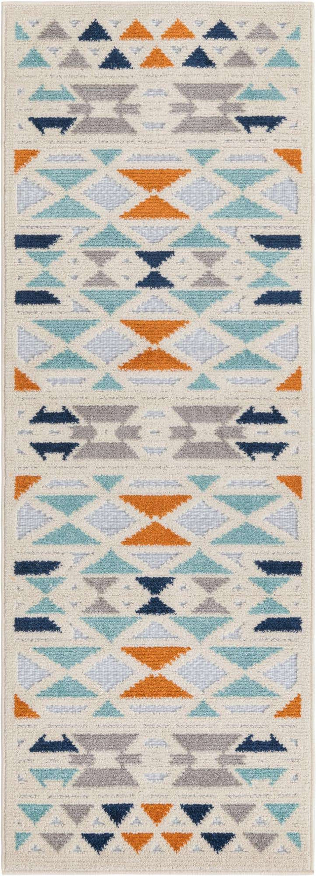 Gray 2' x 6' Aruba Outdoor Runner Area Rug Weather Resistant for Patio, Deck, Terrace, Balcony, Porch for Sale at Rug Engine