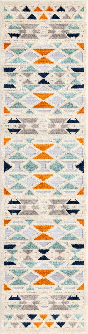 Gray 2' x 8' Aruba Outdoor Runner Area Rug Weather Resistant for Patio, Deck, Terrace, Balcony, Porch for Sale at Rug Engine