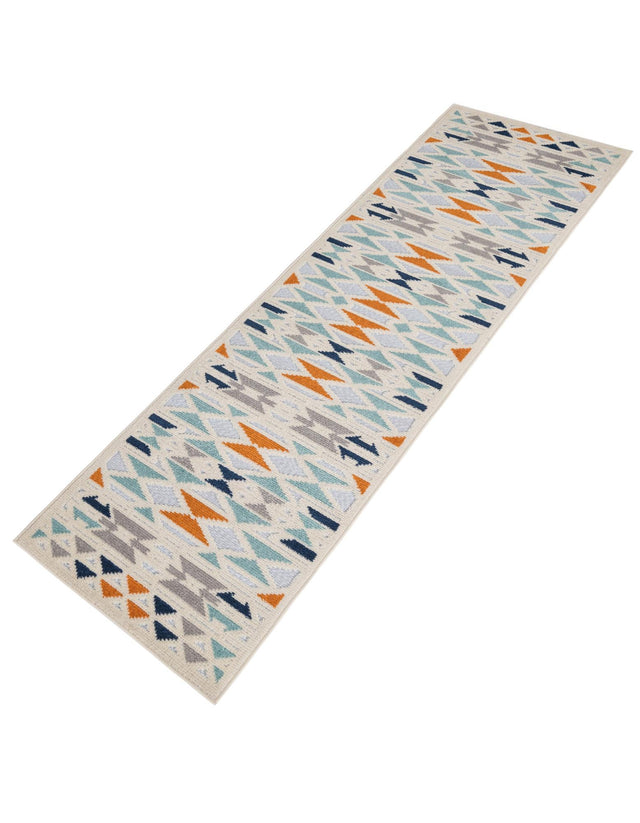 Gray 2' x 10' Aruba Outdoor Runner Area Rug Weather Resistant for Patio, Deck, Terrace, Balcony, Porch for Sale at Rug Engine