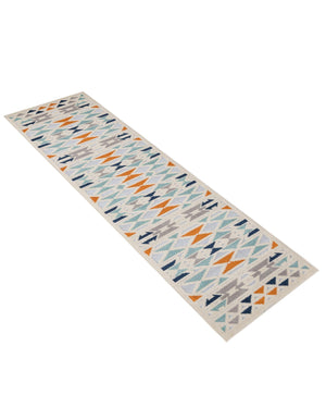 Gray 2' x 10' Aruba Outdoor Runner Area Rug Weather Resistant for Patio, Deck, Terrace, Balcony, Porch for Sale at Rug Engine
