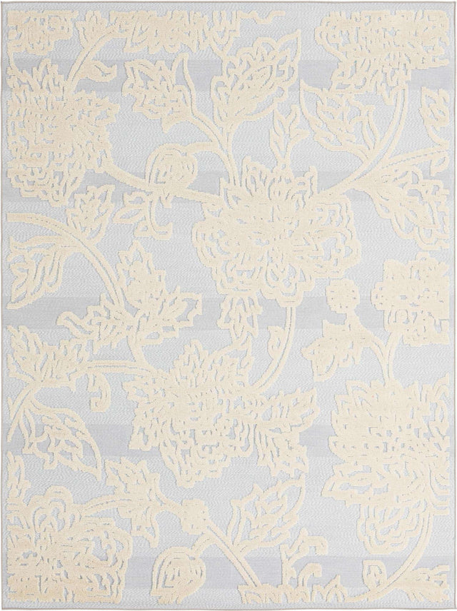 Gray 7' x 10' Aruba Outdoor Rectangle Area Rug Weather Resistant for Patio, Deck, Terrace, Balcony, Porch for Sale at Rug Engine