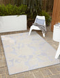 Gray 7' 10 x 10' Aruba Outdoor Rectangle Area Rug Weather Resistant for Patio, Deck, Terrace, Balcony, Porch for Sale at Rug Engine