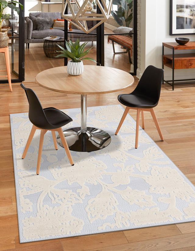 Gray 2' x 3' Aruba Outdoor Rectangle Area Rug Weather Resistant for Patio, Deck, Terrace, Balcony, Porch for Sale at Rug Engine