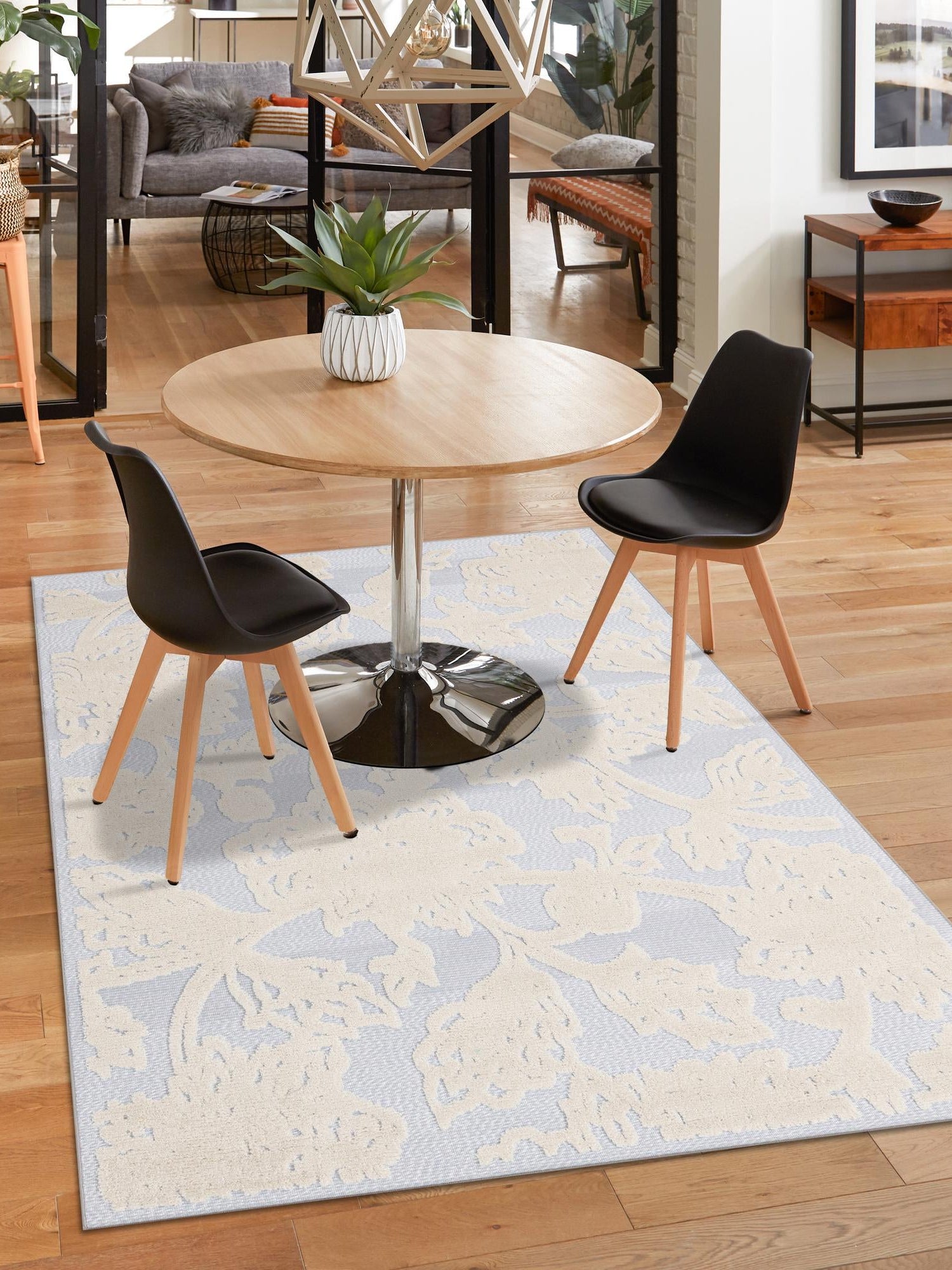 Gray 7' x 10' Aruba Outdoor Rectangle Area Rug Weather Resistant for Patio, Deck, Terrace, Balcony, Porch for Sale at Rug Engine