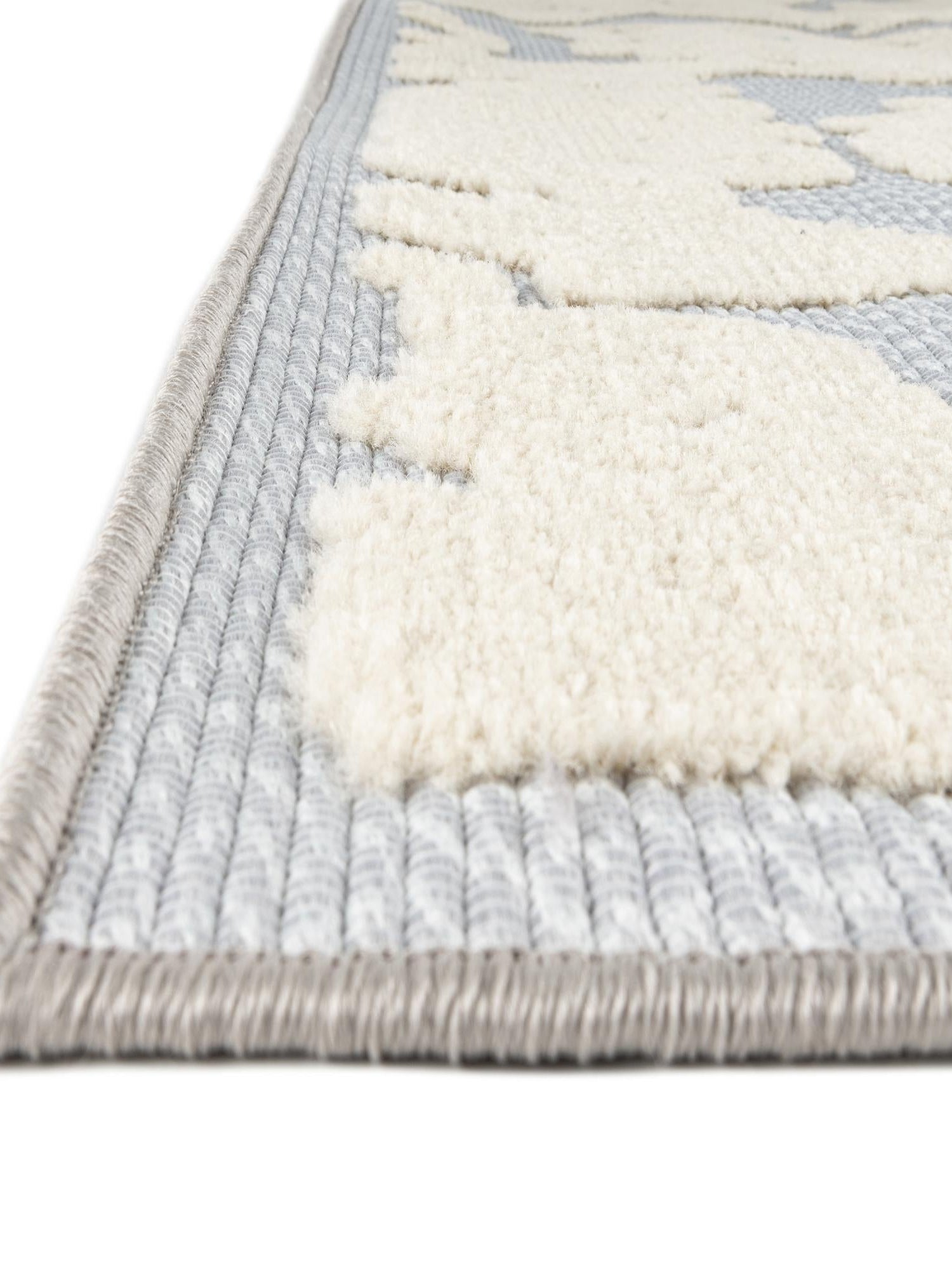 Gray 6' x 9' Aruba Outdoor Rectangle Area Rug Weather Resistant for Patio, Deck, Terrace, Balcony, Porch for Sale at Rug Engine