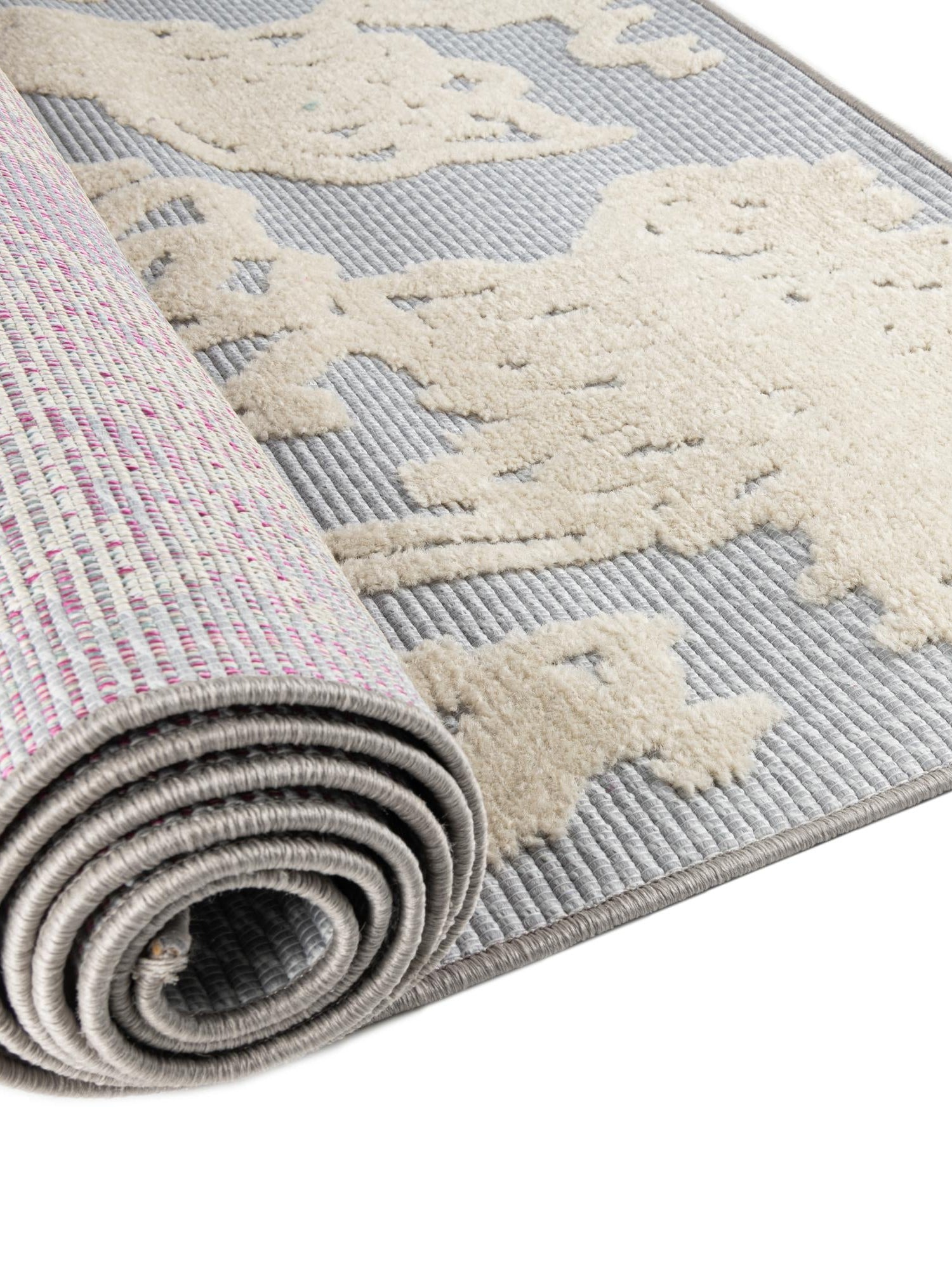 Gray 6' x 9' Aruba Outdoor Rectangle Area Rug Weather Resistant for Patio, Deck, Terrace, Balcony, Porch for Sale at Rug Engine