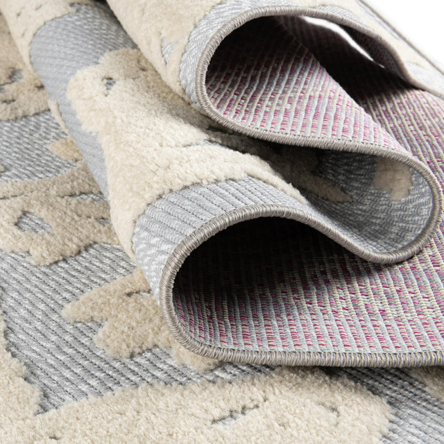 Gray 7' x 10' Aruba Outdoor Rectangle Area Rug Weather Resistant for Patio, Deck, Terrace, Balcony, Porch for Sale at Rug Engine